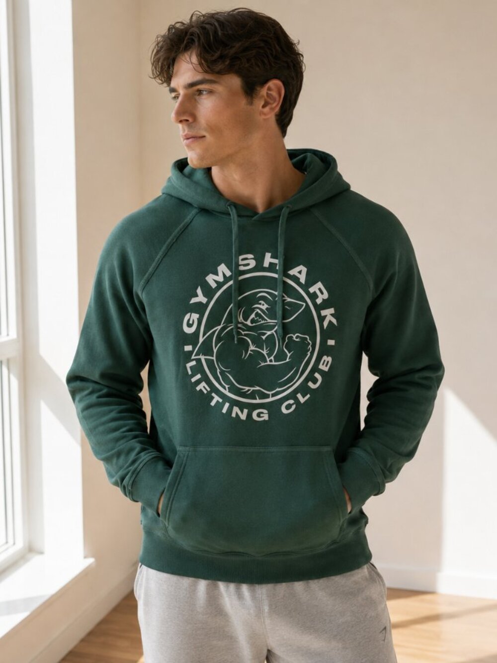 Gymshark Legacy Hoodie Hoya Green Lifting Club XS